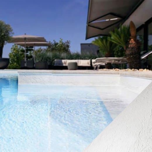 Piscine en liner Alkorplan Relief, coloris Blanc