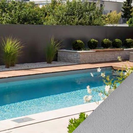 Piscine en liner Alkorplan Relief, coloris Gris Clair
