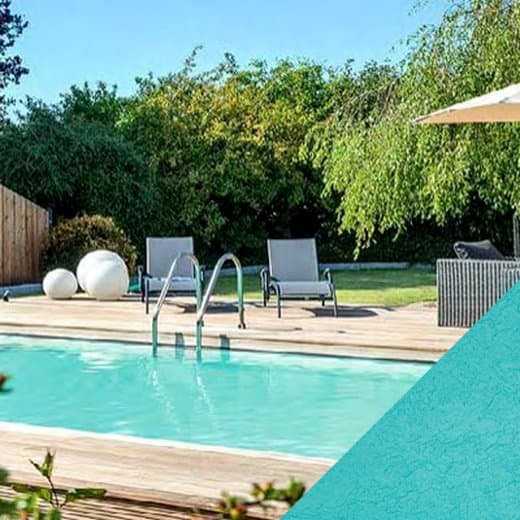 Piscine en liner Alkorplan Relief, coloris Vert Caraïbe
